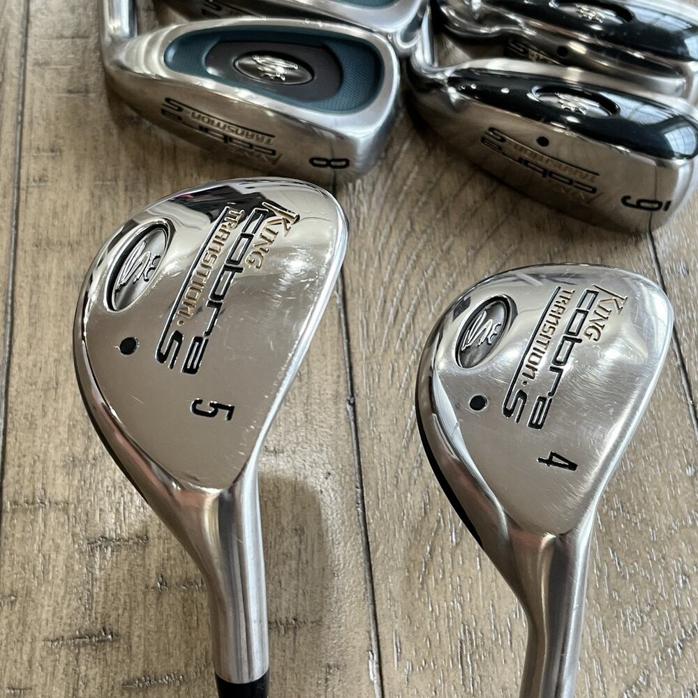 Cobra Transition S Iron Set 4-9 Aldila NV HL 60g Senior Graphite Mens RH Good! - Picture 5 of 8